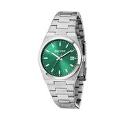 sector no limits c300 34mm 3h green dial stainless steel bracelet watch image