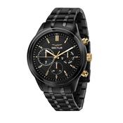 sector  670 45mm multi dial black dial bracelet black watch image