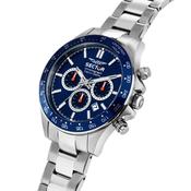 sector 230 43mm chr blue dial stainless steel bracelet image