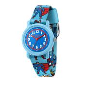 kikou kids cartoon 28mm  blue dial blue strap watch