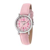 kikou kids mademoiselle 28mm  rose dial pink strap watch
