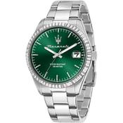 maserati competizione 43mm 3h green dial stainless steel bracelet