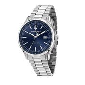 maserati sorpasso 42mm 3h blue dial stainless steel bracelet image