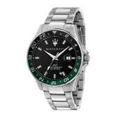 maserati sfida 44mm 3h black dial br ss