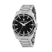 maserati velocita 41mm 3h black dial stainless steel bracelet