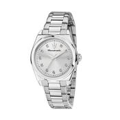 maserati velocita 35mm 3h sil+whi dial stainless steel bracelet