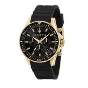 maserati sfida 44mm chr blk dial blk silicon st image