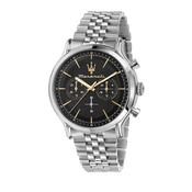 maserati epoca 42mm chr black dial br ss