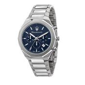 maserati stile 45mm chr blue dial br ss