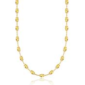 liberty silver 20"40cmgoldplated dia cut bead chain