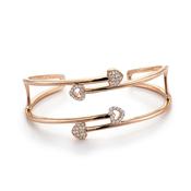 cupids twin cuff in silver image