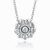 petite zirconia design with contrasting formation and exposed outer circle