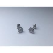 silver favo studs image