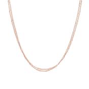 48cm rose coloured tube necklace image