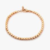 real effect 19cm rose gold plated string box bracelet image