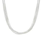 45cm all white string effect necklace image