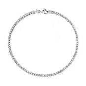 sterling silver wheat bracelet thin guage image