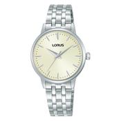 lorus quartz ladies stainless steel cream dial bracelet watch