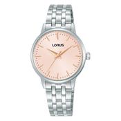 lorus quartz ladies stainless steel pink dial bracelet watch