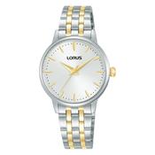 lorus quartz ladies two tone white dial bracelet watch