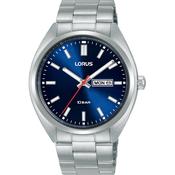 lorus quartz gents stainless steel blue dial bracelet watch