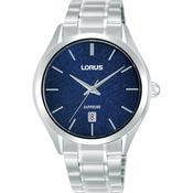 lorus quartz gents stainless steel blue dial bracelet watch