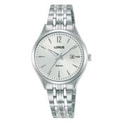 lorus quartz ladies stainless steel white dial bracelet watch
