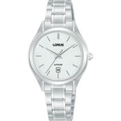 lorus quartz ladies stainless steel white dial bracelet watch
