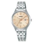 lorus quartz ladies stainless steel pink dial bracelet watch