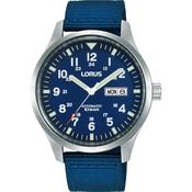 lorus automatic gents stainless steel blue dial strap watch