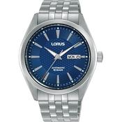 lorus automatic gents stainless steel blue dial bracelet watch image