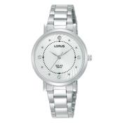 lorus solar ladies stainless steel silver dial bracelet watch