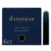 waterman refill 6 ink cartridges in 1 box  black ink