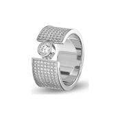 jette ring silver 925 rhodium plated with cubic zirconia size61 image