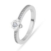 jette ring silver 925 rhodium plated with cubic zirconia size55 image