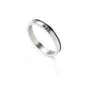 sector row ring stainless steel black pvd finish 25mm