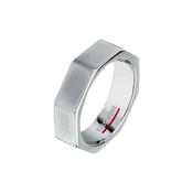 sector jewels row brushed ss ring size 21mm