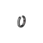 sector row single earring hoops steel black image