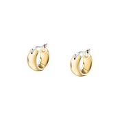 morellato 18k gold plated creole earring hoop stainless steel yg 1.45cm