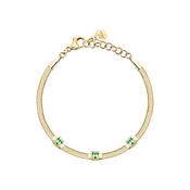 morellato 18k gold plated gioia bracelet stainless steel yg crystal 16+3cm image