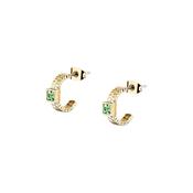 morellato 18k gold plated gioia earring hoop stainless steel yg crystal �1.3cm