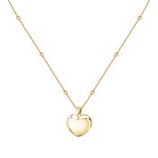 morellato 18k gold plated istanti pendant  heart  40+5cm