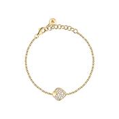 morellato 18k gold plated istanti  bracelet pave heart crystal 16+3cm