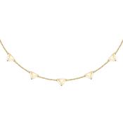 morellato 18k gold plated trilliant necklace  triangle  38+4cm