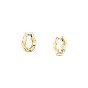 morellato 18k gold plated design earring hoop stainless steel yg �1.6cm