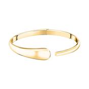 morellato 18k gold plated design bangle (small)  stainless steel yg 56x46mm