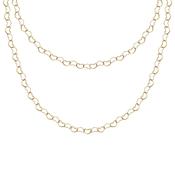 morellato 18k gold plated intrecci necklace stainless steel yg 90cm