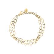 morellato 18k gold plated intrecci bracelet stainless steel yg 16+3cm
