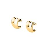 morellato 18k gold plated onda earr ss yg 1.6cm image