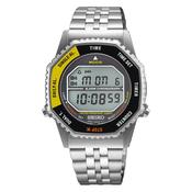 seiko yellow digital alarm chronograph